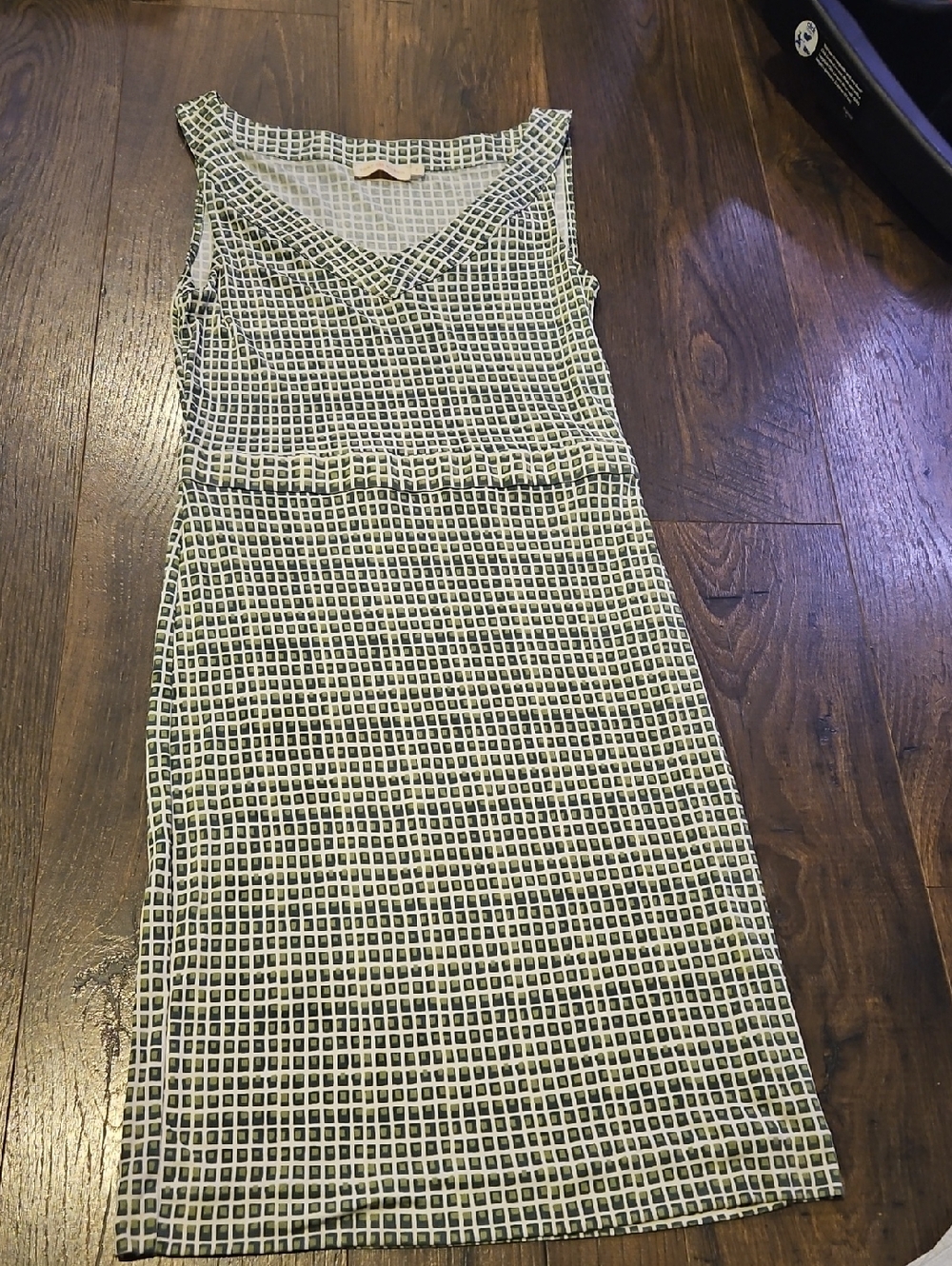 Tory Burch Silk Green Plaid Dress Sz Small